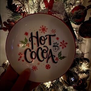 Festive Hot Cocoa Holiday Plate